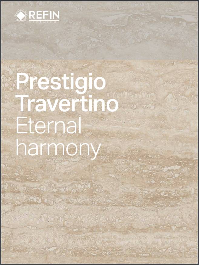 Prestigio Travertino - marble porcelain tiles